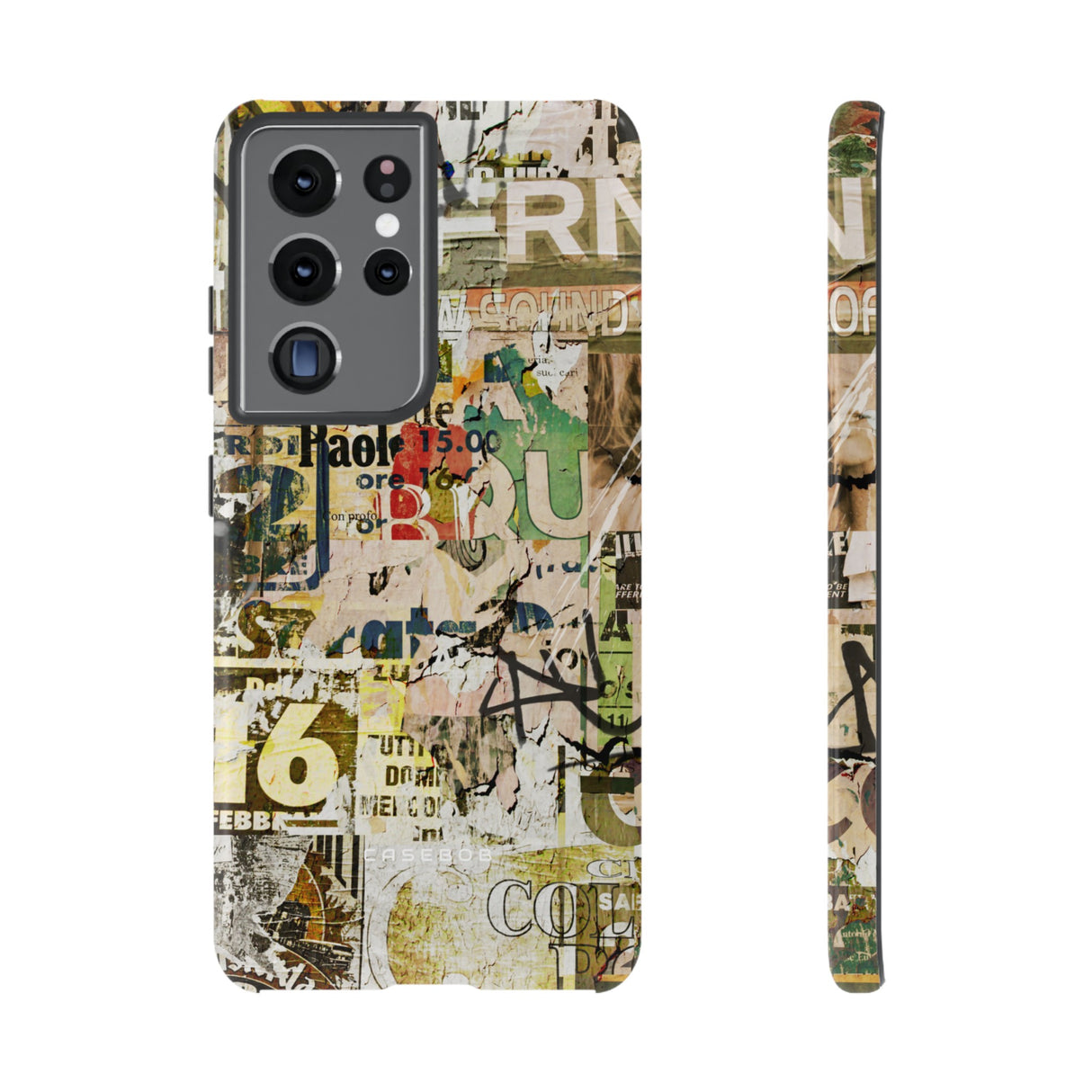 Grunge Vintage Poster - Protective Phone Case