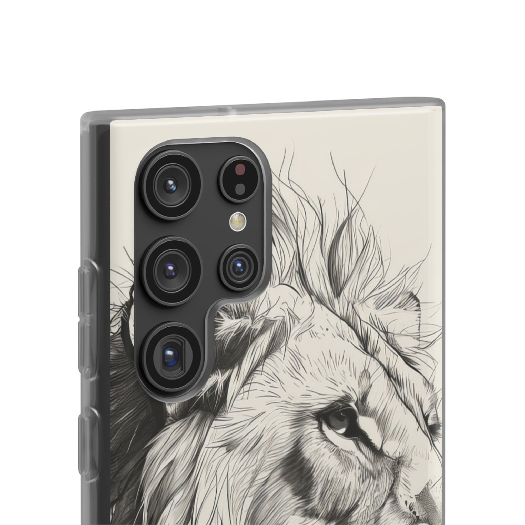 Majestic Linework Lion | Flexible Phone Case for Samsung Galaxy