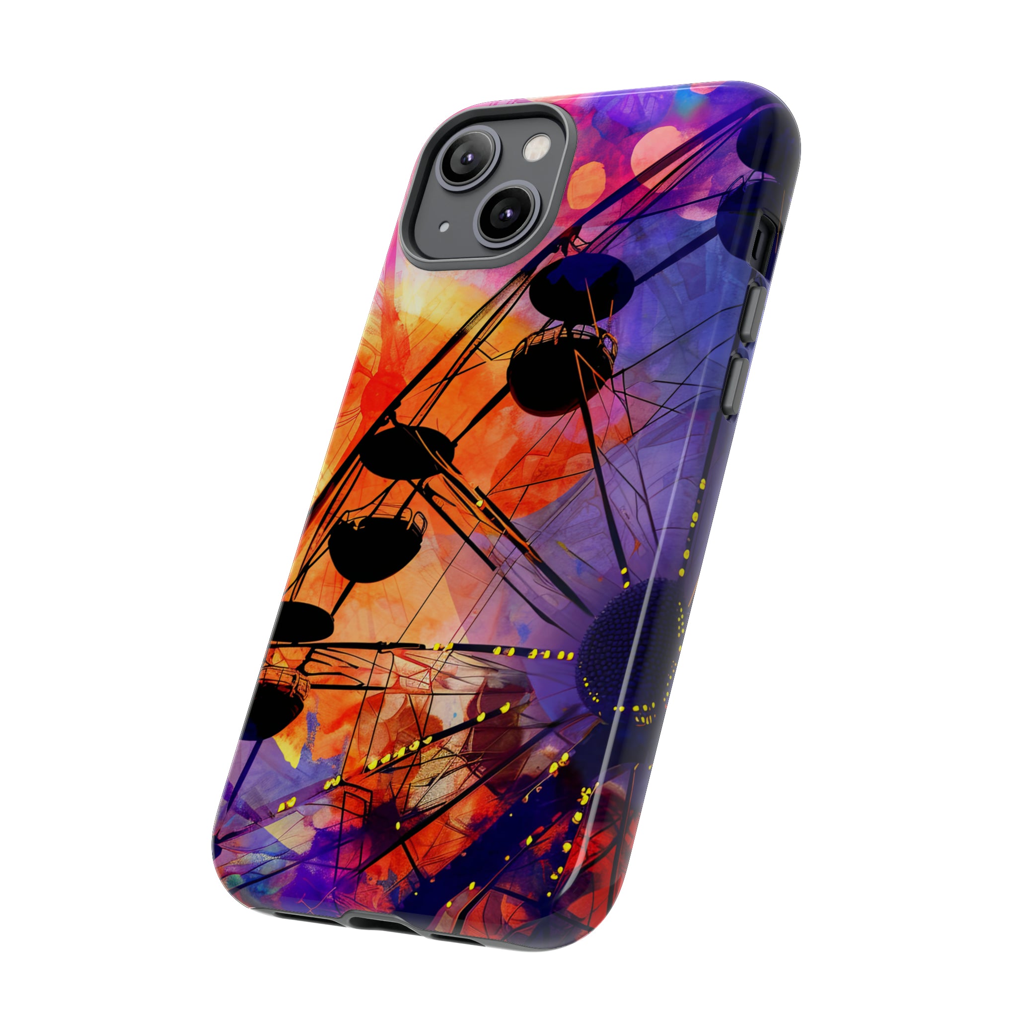 Romantic Ferris Wheel Delight - Protective Phone Case