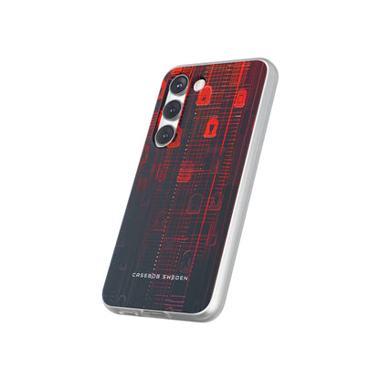 Gradient Cyber Lock Samsung S23 - Flexi Phone Case