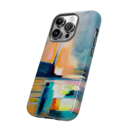 Abstract Blue n Yellow iPhone Case (Protective) Phone Case