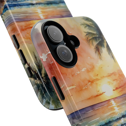 Sunset Palm iPhone 16 Plus Case - Tough