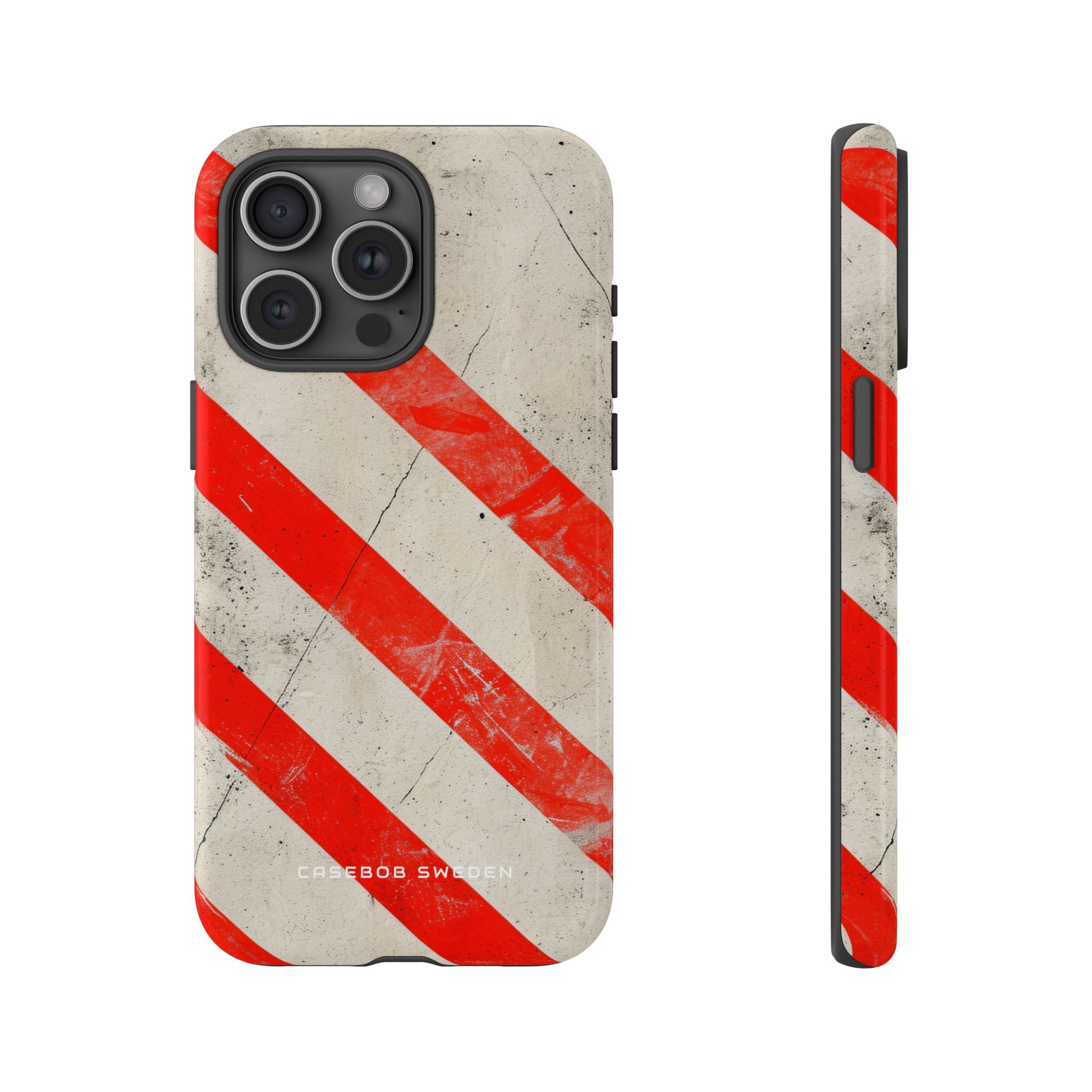 Striker Crimson Stripes iPhone 15 - Tough Phone Case