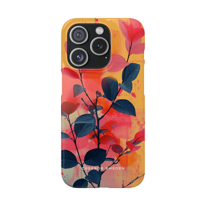 Vivid Floral Harmony iPhone 15 - Slim Phone Case