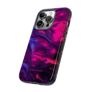 Deep Purple Ink Art - Protective Phone Case