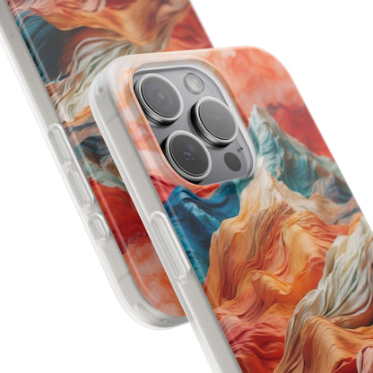 Fabric Peaks Cream iPhone 15 Pro Max Case - Soft