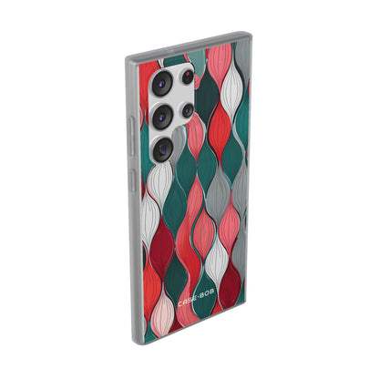 Leaf Cascade Teal Samsung S23 Ultra Case - Soft