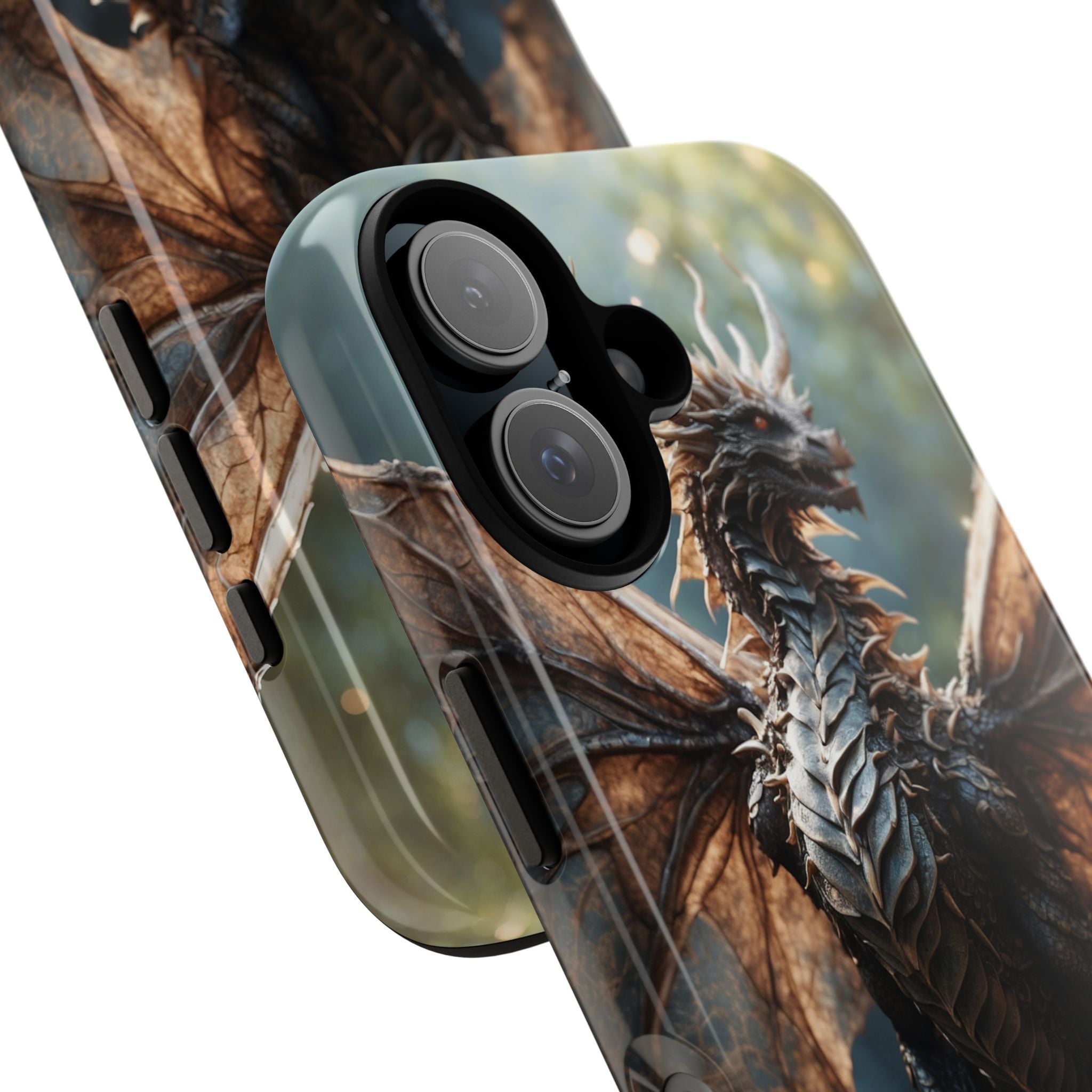 Majestic Dragon Glows - iPhone Case