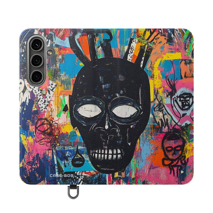Neon Skull Burst - Samsung S24 Plus Case - Wallet