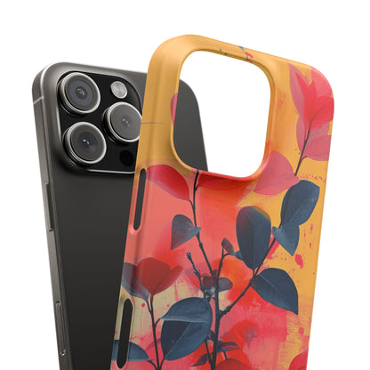 Vivid Floral Harmony iPhone 16 - Slim Phone Case