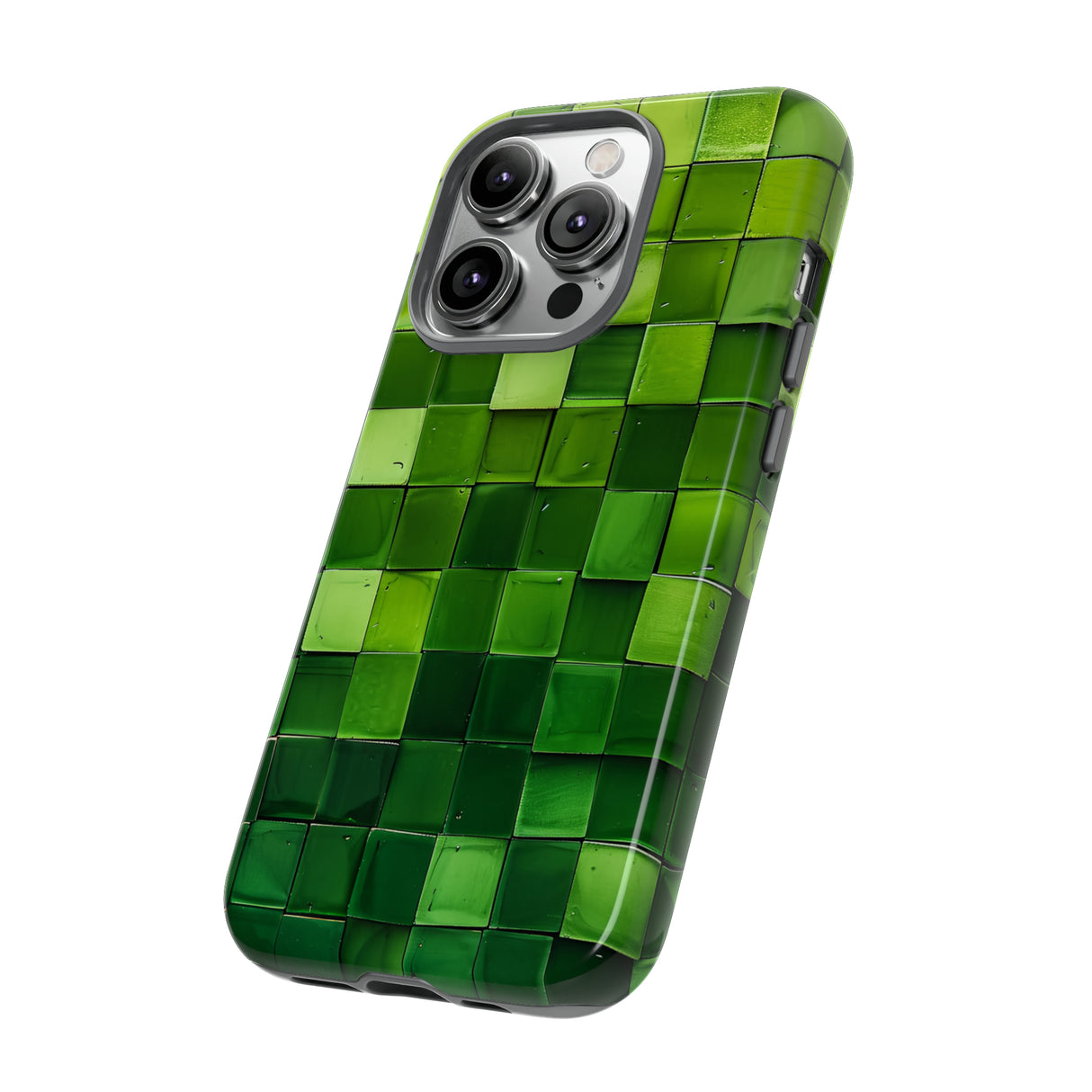 Emerald Square: Green Gradient - Protective Phone Case