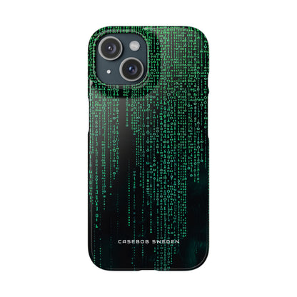 Matrix Gradient Flow iPhone 15 - Slim Phone Case