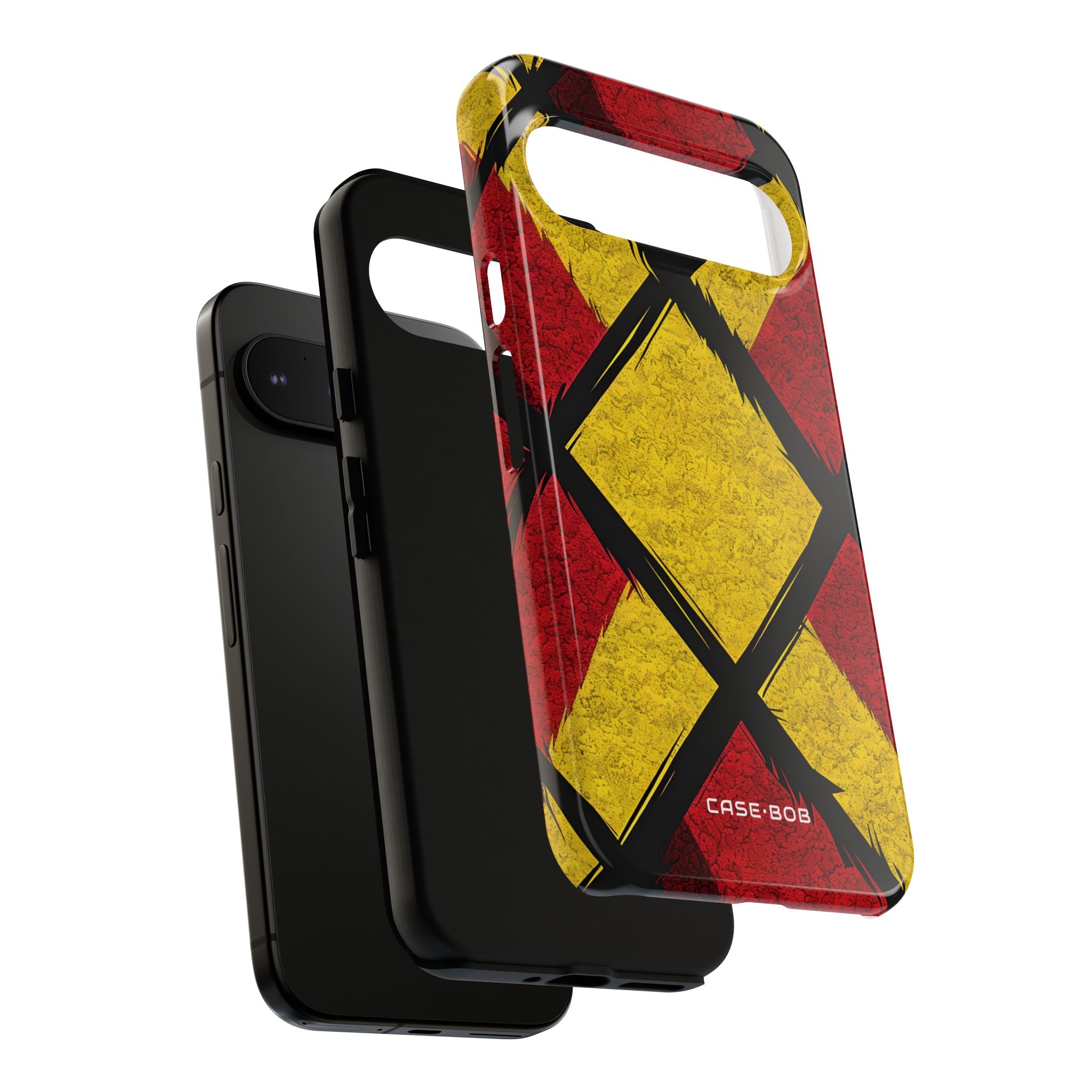 Cracked Diamond Grid Google Pixel 9 Pro XL Case- Tough
