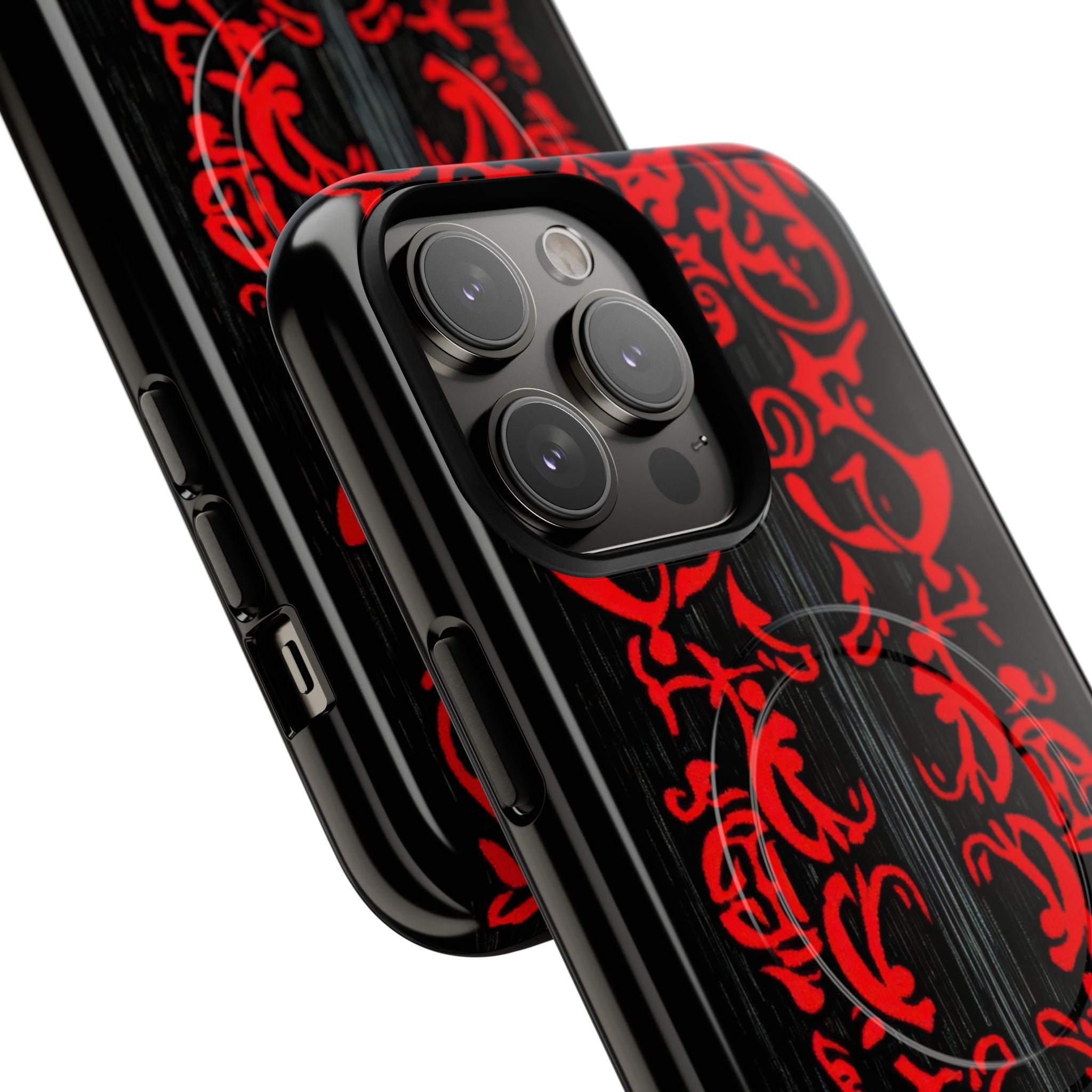 Crimson Spiral iPhone 14 Pro Max Case - Tough+
