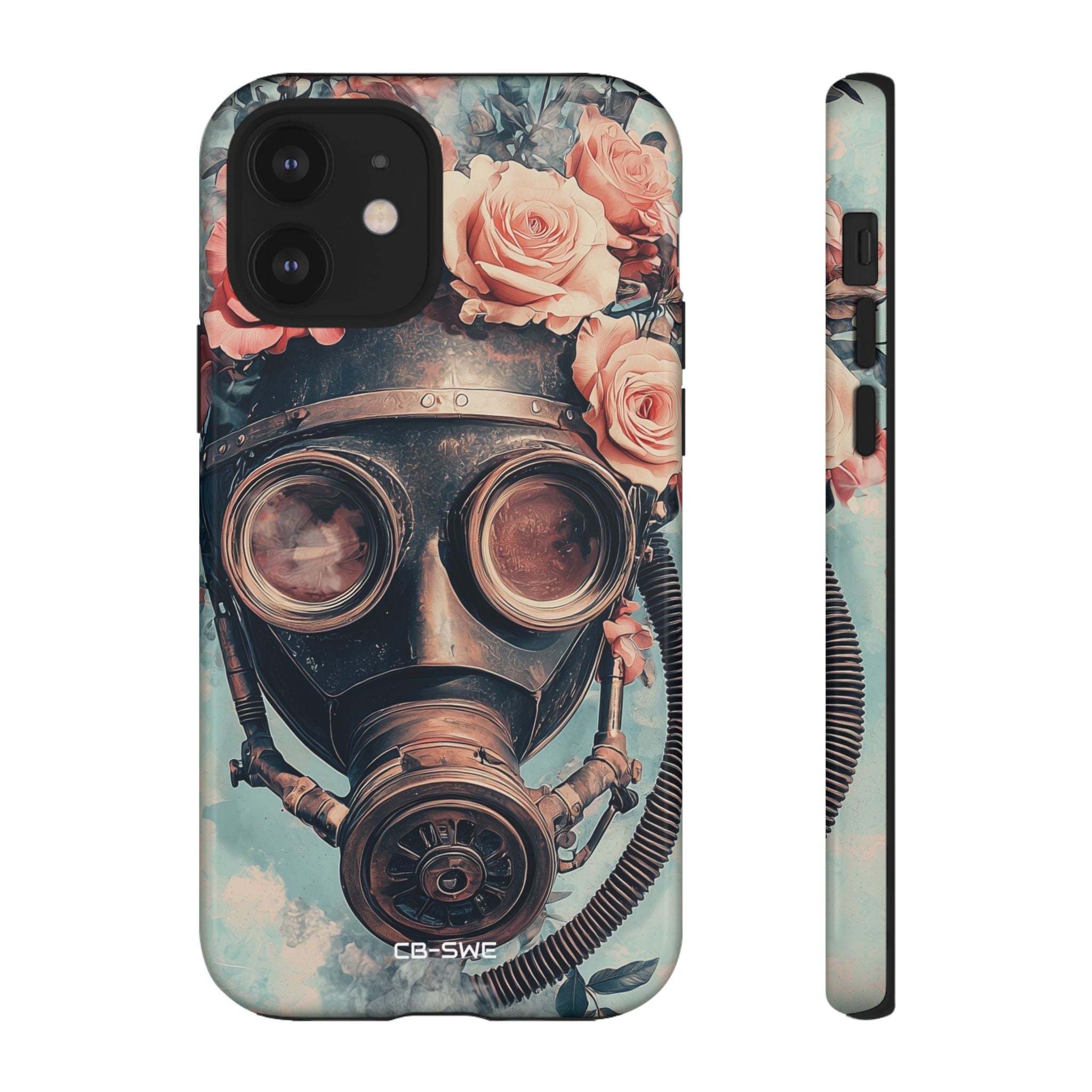 Roses Embrace Mask - iPhone Case
