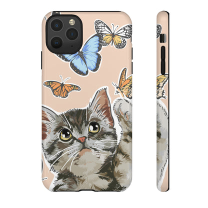 Cute Cat Butterflies - Protective Phone Case