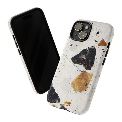 Golden Shapes Dance - iPhone Case