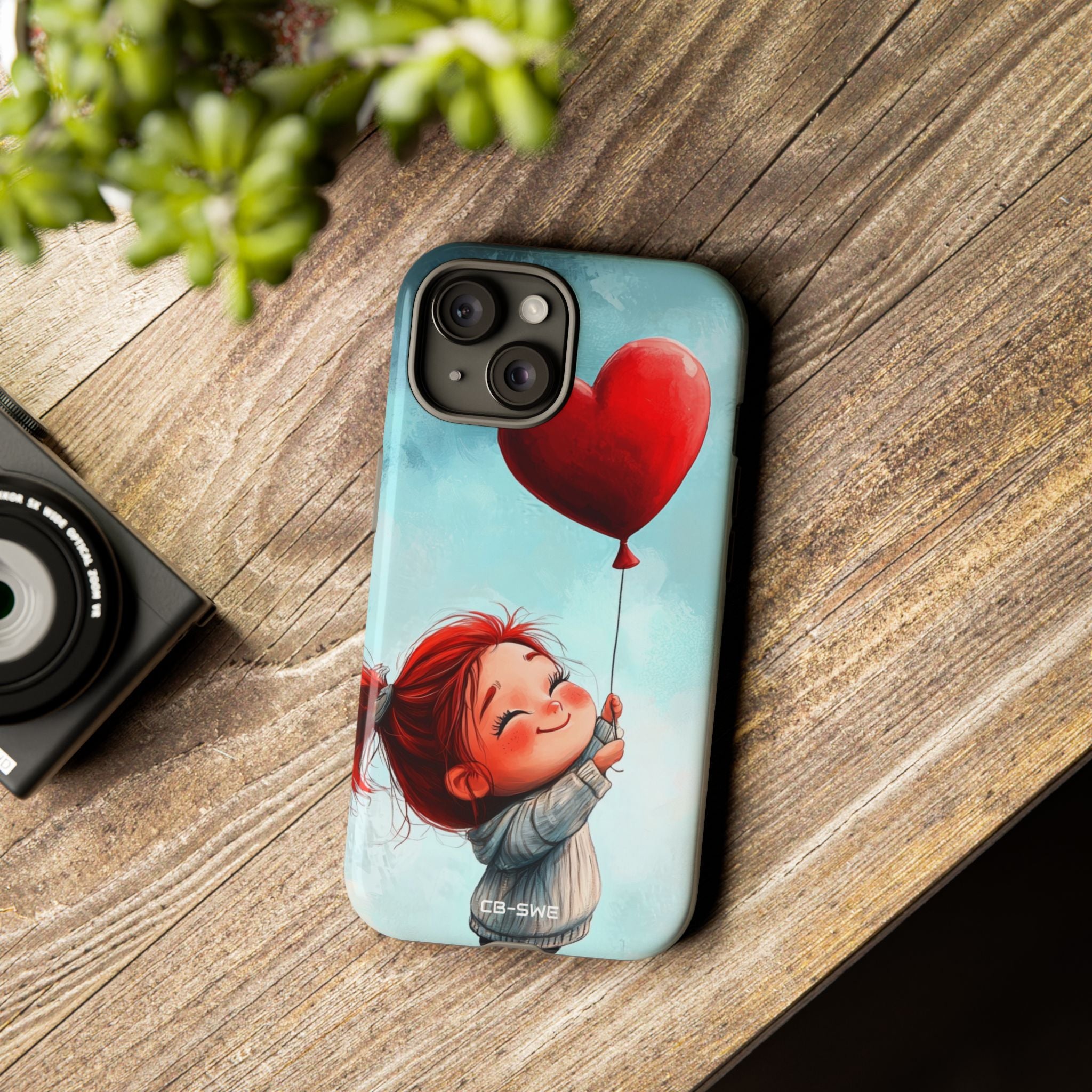 Joyful Girl Flies - iPhone Case