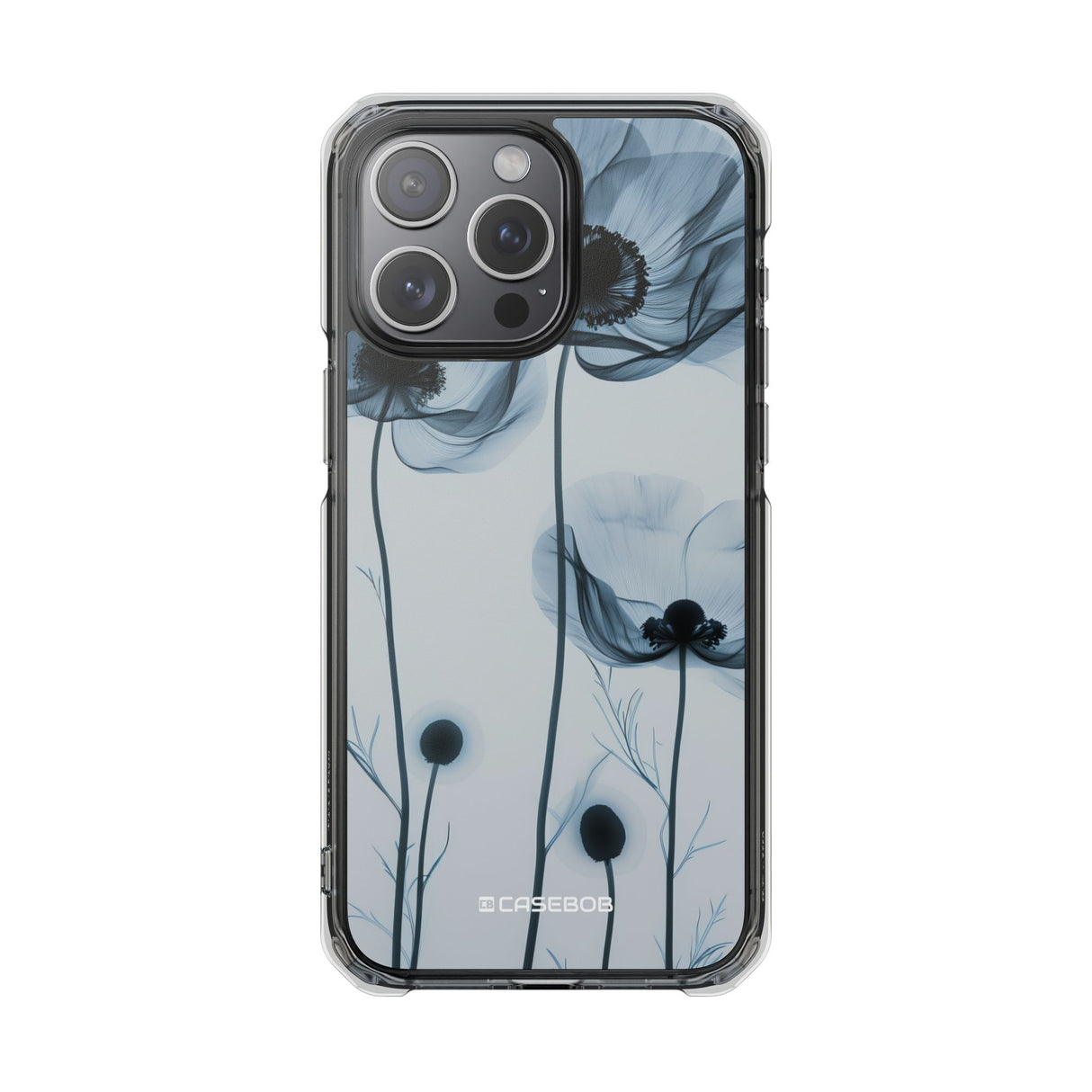 Tranquil Poppy Bloom - Phone Case for iPhone (Clear Impact - Magnetic)