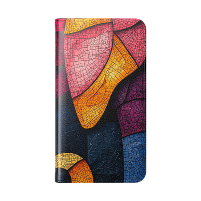 Blue Mosaic Elephant - Samsung S23 Case - Wallet