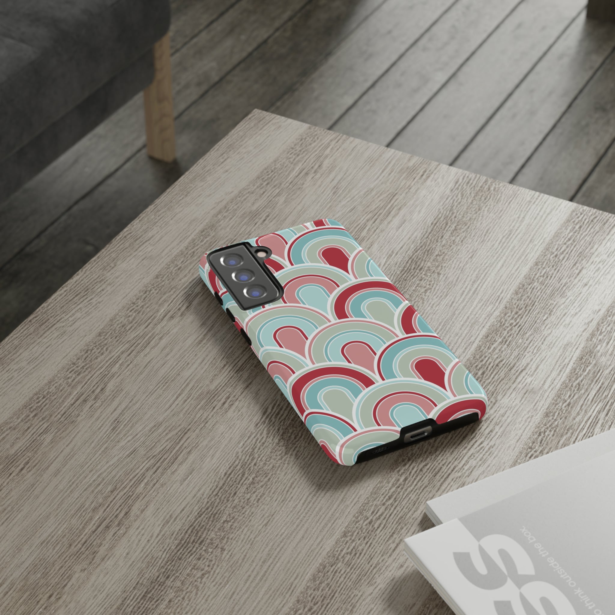 Light Blue Retro - Tough Phone Case