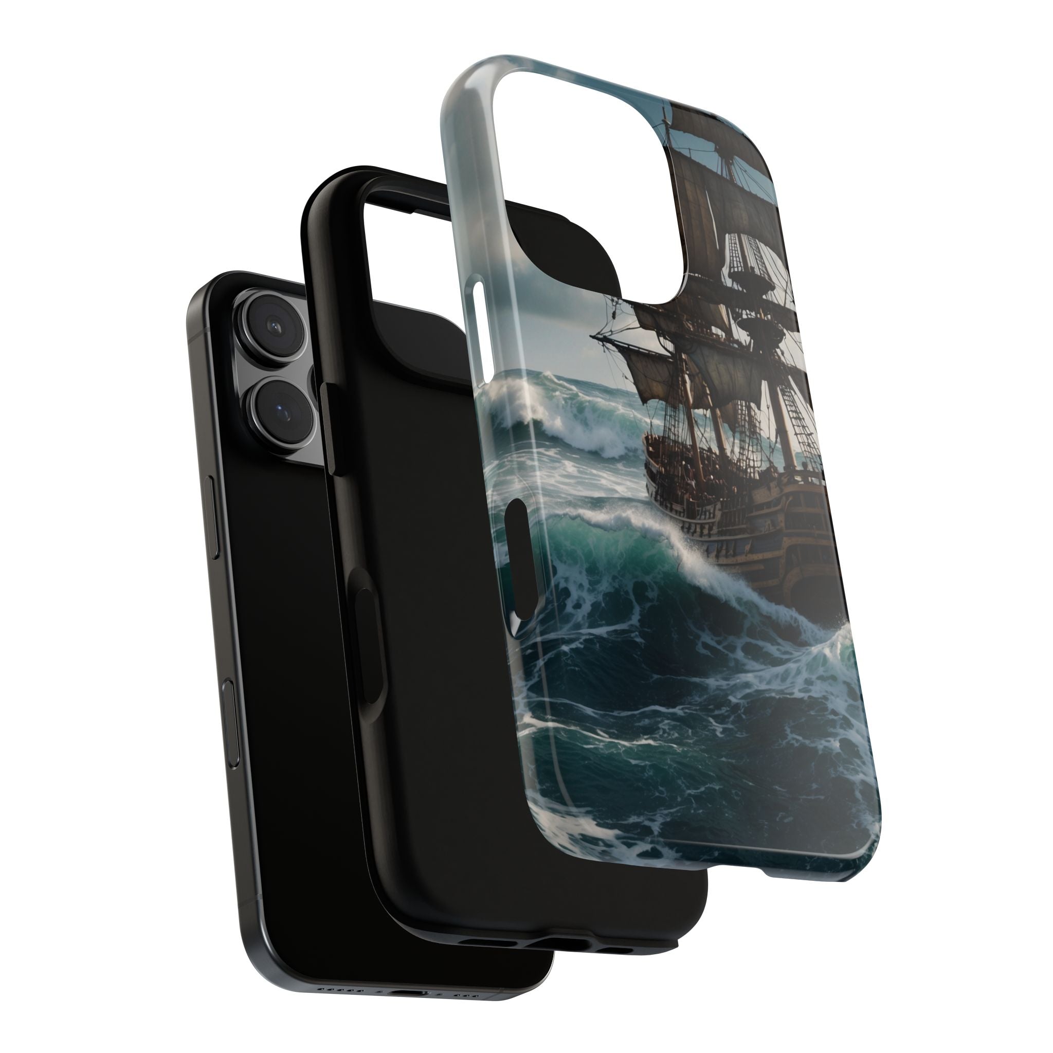 Blue Ship iPhone 16 Pro Case - Tough