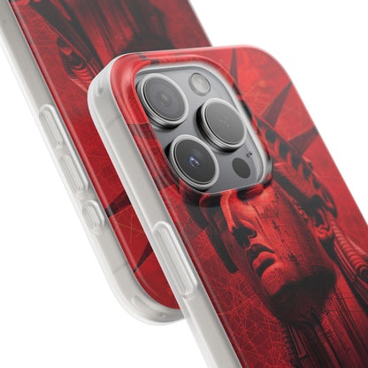 Red Liberty Revolution | Flexible Phone Case for iPhone