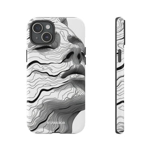 Topographic Serenity | Protective Phone Case for iPhone