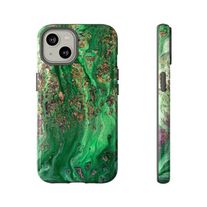 Green Sparkle Ink Art - Protective Phone Case