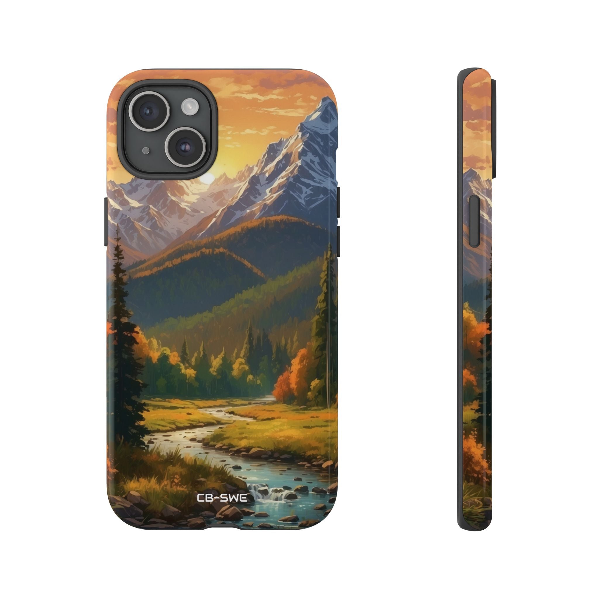 Mountain Reflections Glimmer - iPhone Case