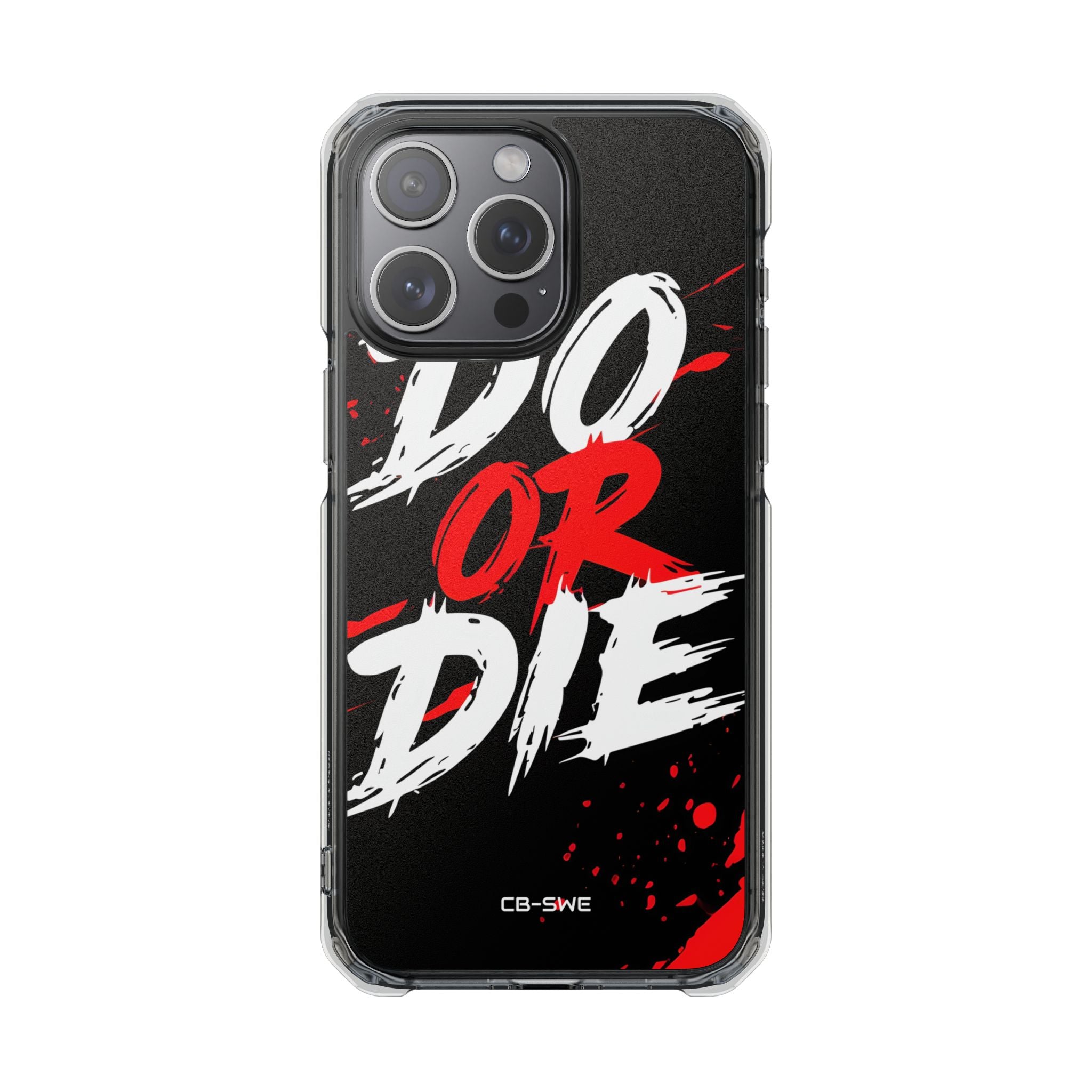 Intense Typography Contrast iPhone Case - Impact