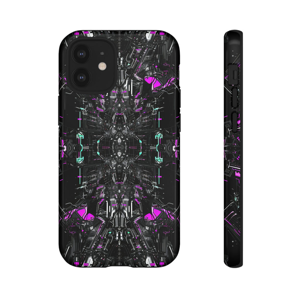 Purple Grid Mirage - Protective Phone Case