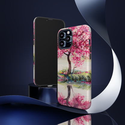 Oil painting - Oriental Cherry Tree - Protective Phone Case