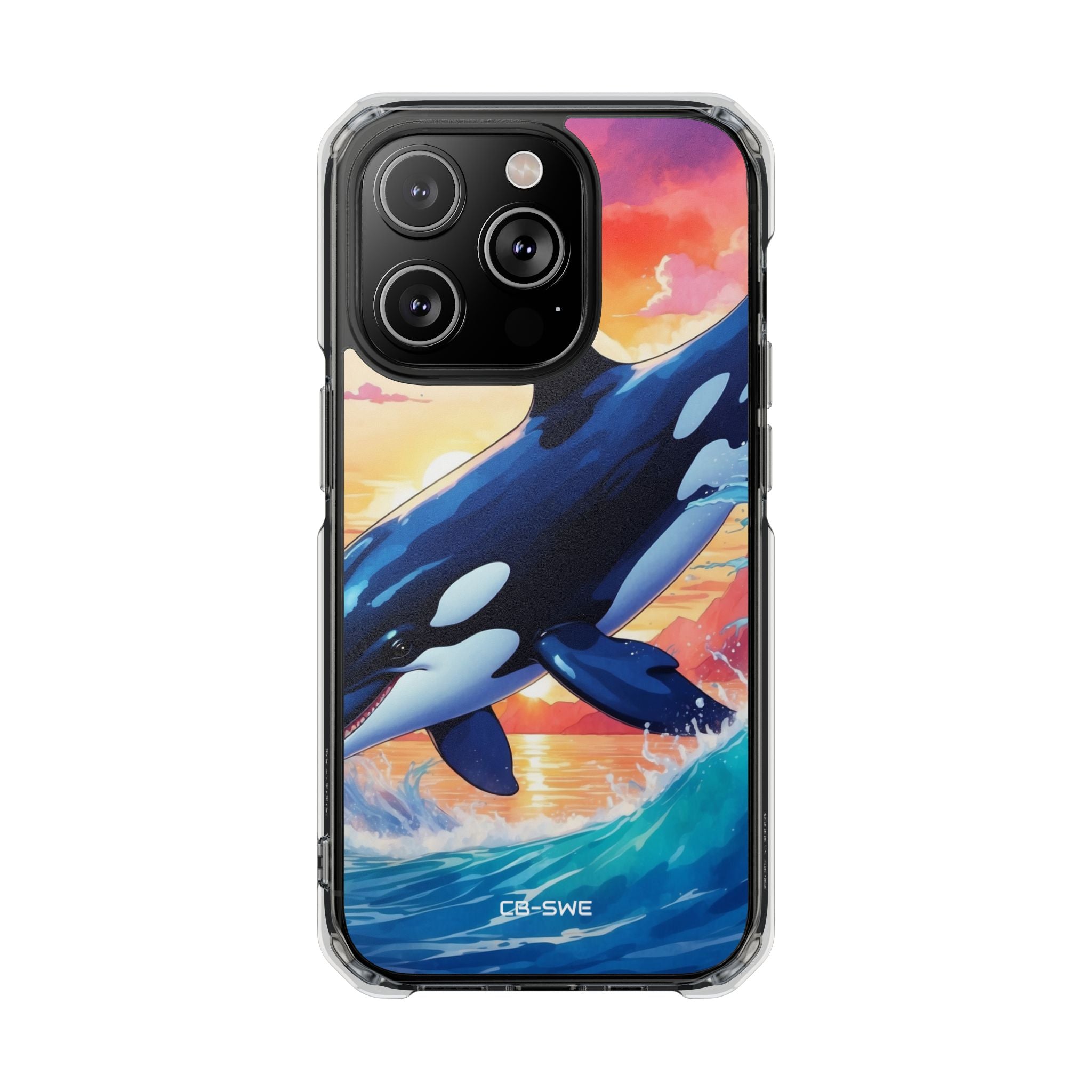 Orca Leaps Joyfully iPhone Case - Impact