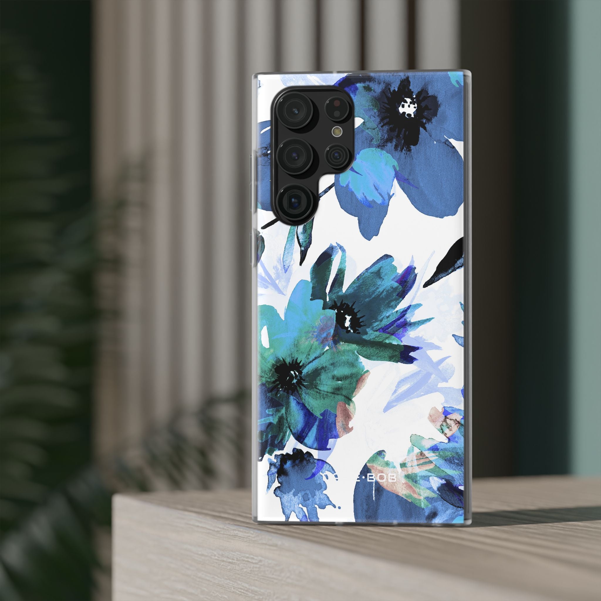 Blue Blossom Radiance Samsung S22 Ultra Case - Soft