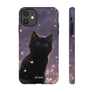 Whimsical Cat Soars - iPhone Case