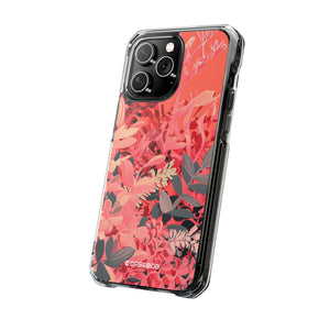 Living Coral Design | Handyhülle für iPhone (Clear Impact Case – magnetisch) 