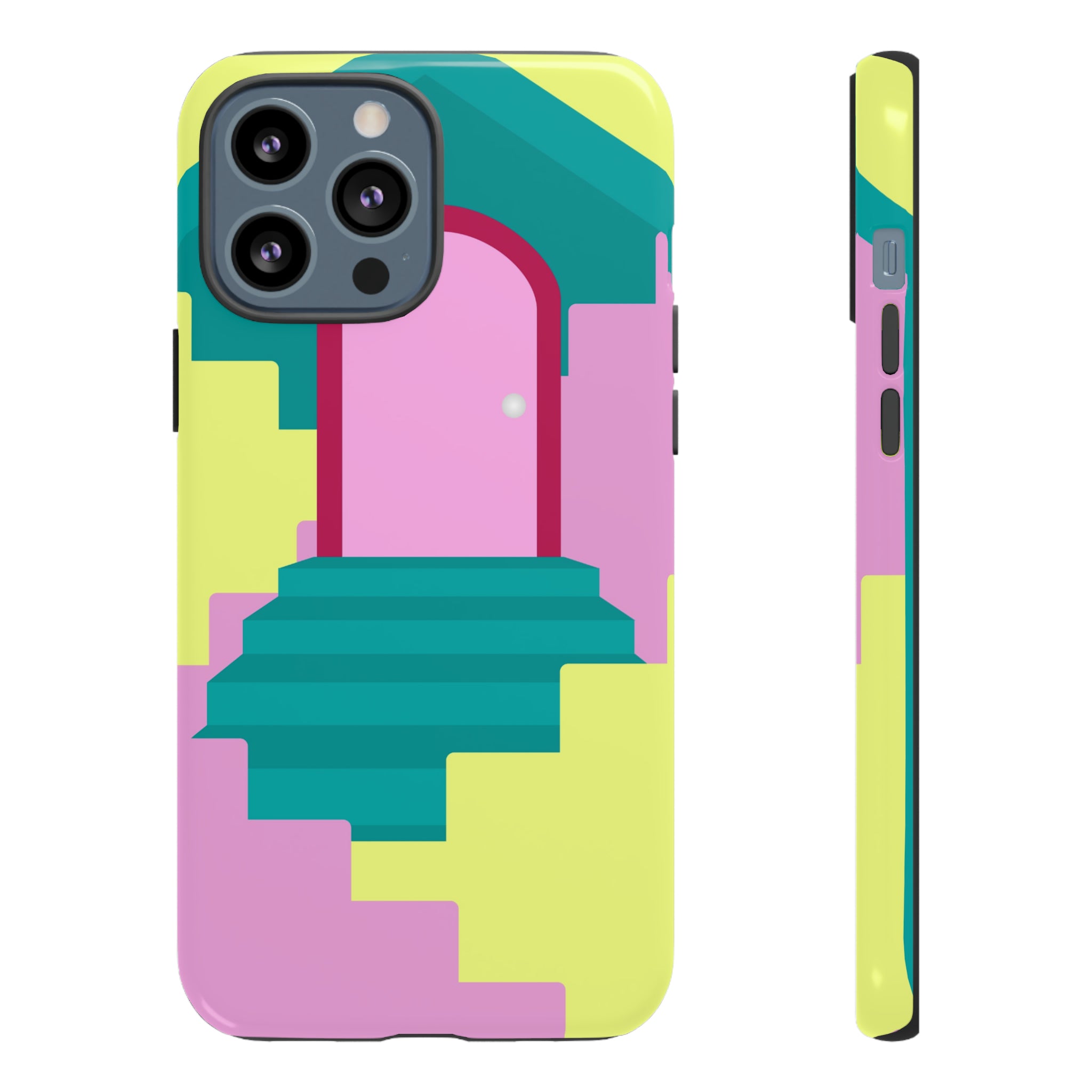 Vector Illustration of Stairs - Protective Phone Case