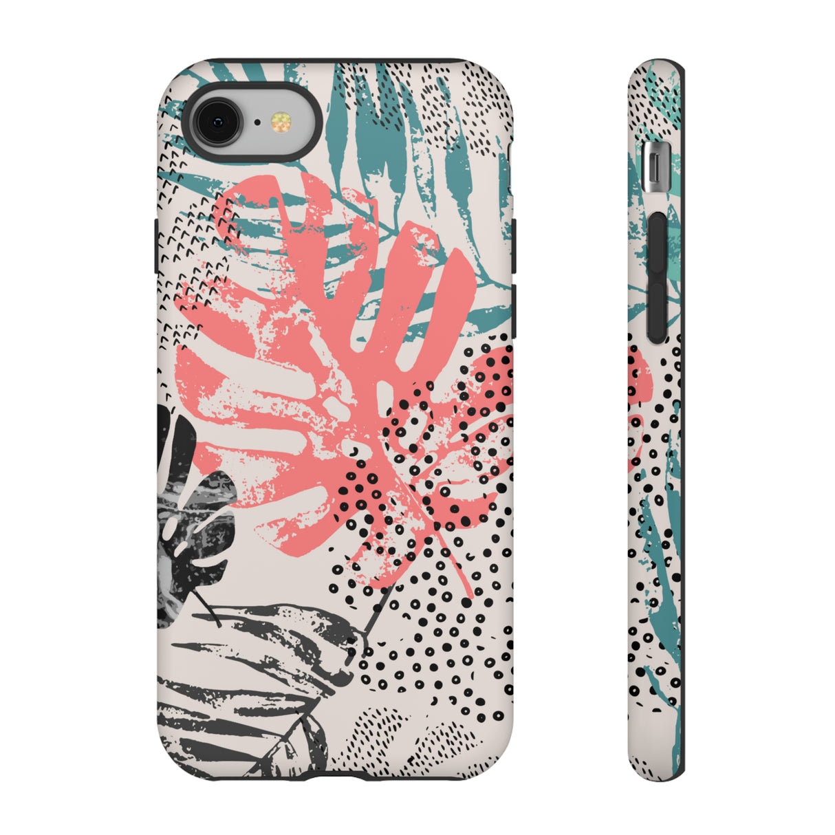 Rough Grunge Tropical - Protective Phone Case