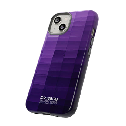 Purple Horizon Grid iPhone 14 - Resistente