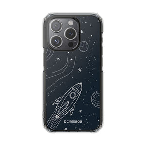 Cosmic Doodle Adventure - Phone Case for iPhone (Clear Impact - Magnetic)