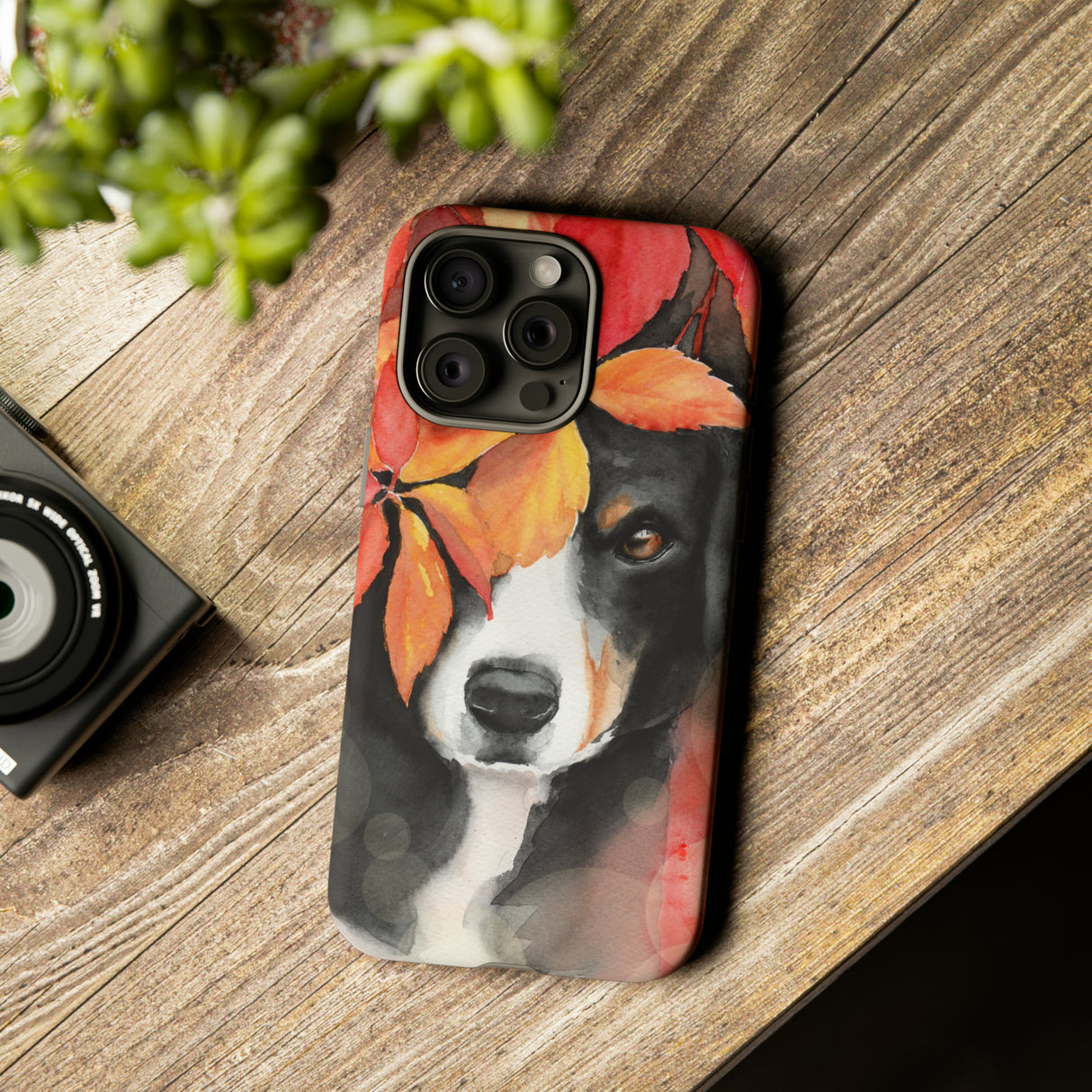 Watercolor Dog - Protective Phone Case