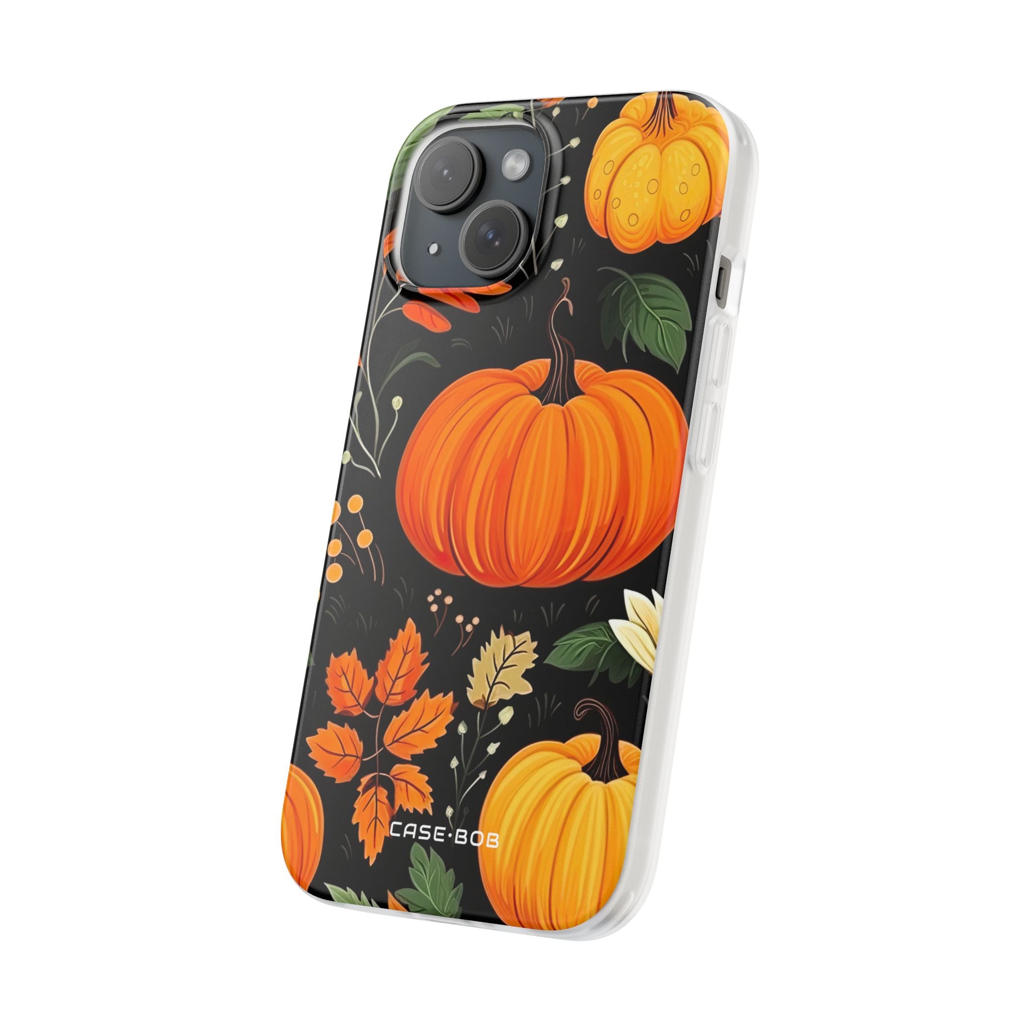 Pumpkin Glow iPhone 15 Case - Soft