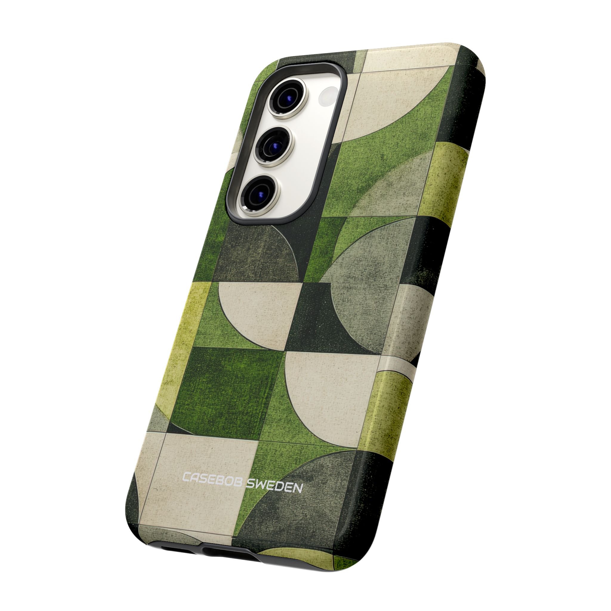 Green Geometric Harmony - Tough Samsung S23 Phone Case