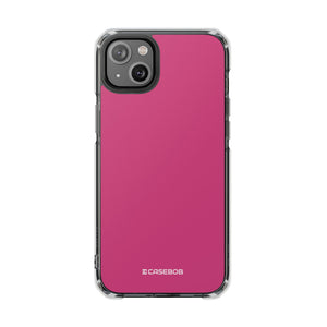 Magenta Pantone | Handyhülle für iPhone (Clear Impact Case – magnetisch) 