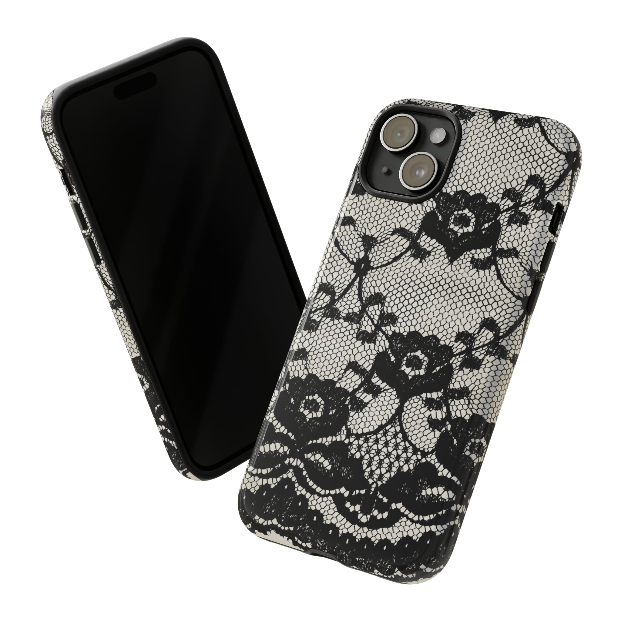 Lilrunge Gothic Flower - Protective Phone Case