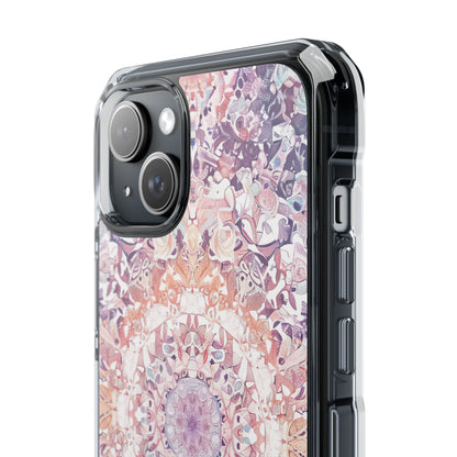 Purple Pink Mandala - Clear Impact iPhone 15 Phone Case