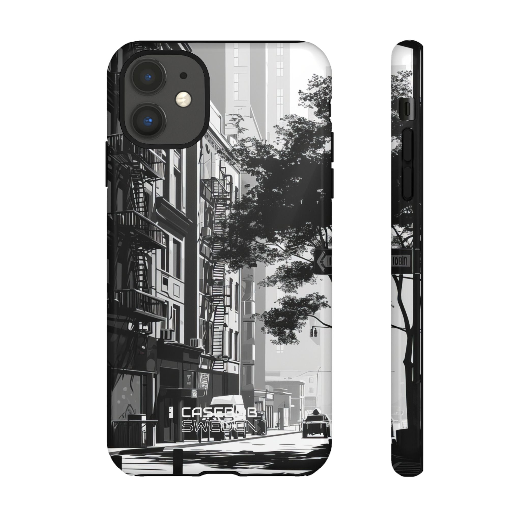 Noir Cityscape Shadows iPhone 11 - Tough