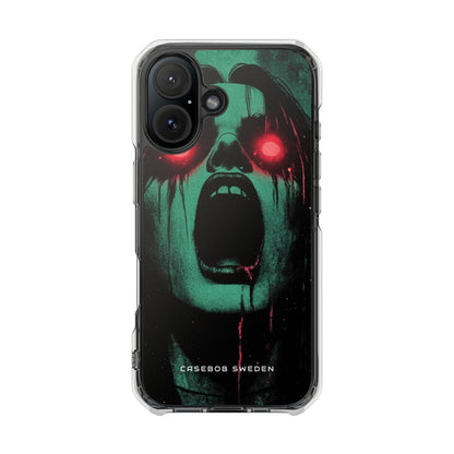 Haunting Glow of Gothic Eyes iPhone 16 - Clear Impact Phone Case