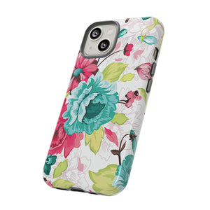 Vintage Flowers Pattern iPhone case (Protective) - Protective Phone Case